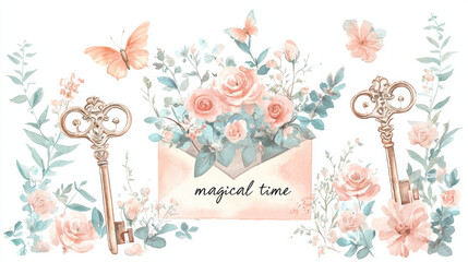 Sticker - Magical Time Envelope.