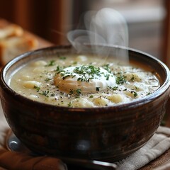 Poster - Creamy Potato Soup with Herbs