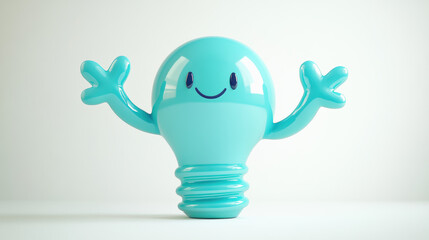 Poster - Happy Lightbulb.