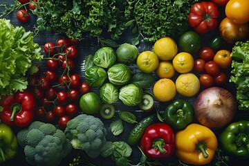 Canvas Print - A Variety of Fresh Produce