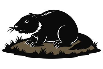 Beaver Burrowing Vector Q.eps