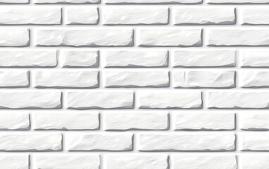 Wall Mural - white brick wall texture for backgrounds. clean, modern, and versatile, suitable for design projects