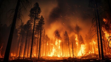 inferno trees burning