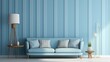 © PikePicture - vertical light blue wall paper