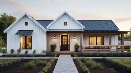 roof modern farm house