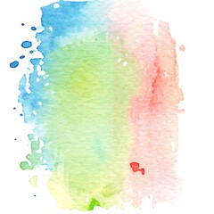 Poster - Abstract Watercolor Background with Blue, Green, and Red Colors.