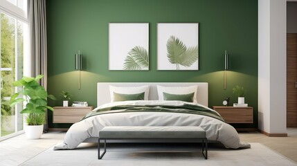 Wall Mural - wall modern green