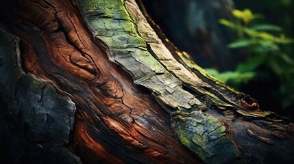 Canvas Print - aged old tree trunk