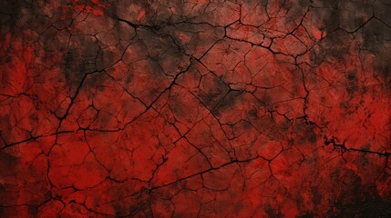 Wall Mural - rough red black grunge background