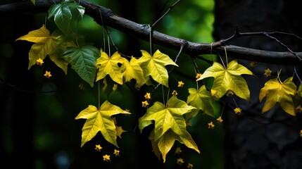 Wall Mural - leaves star leaf