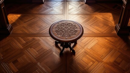 Wall Mural - photo wood floor angle