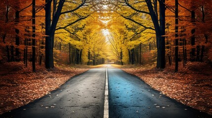 Poster - contrast split road