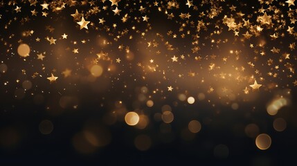 Poster - luxurious gold star background