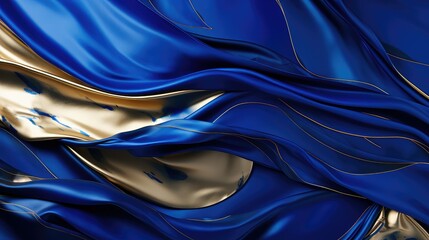 Poster - luxury abstract royal blue background