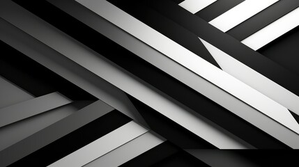 Wall Mural - geometric black and white graphic design