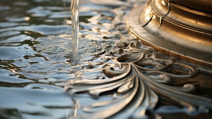 Canvas Print - splash water closeup