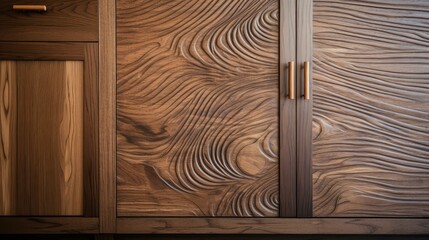 Wall Mural - cabinet wood grain overlay