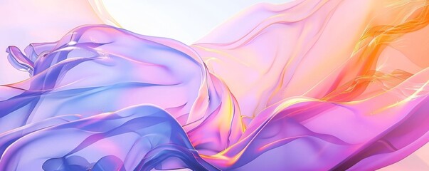 Wall Mural - purple_pink_scene_pastel_pink_gold_curve_effect