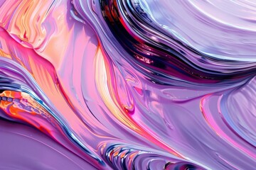 Wall Mural - purple_pink_scene_pastel_pink_gold_curve_effect