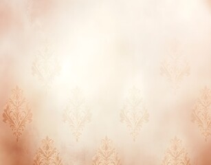 Sticker - Beige Damask Pattern Wallpaper