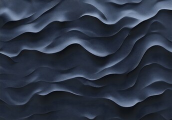 Canvas Print - Abstract Blue Wavy Texture