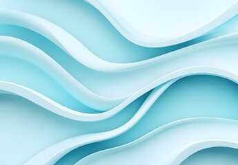 Canvas Print - Abstract Blue Wave Background