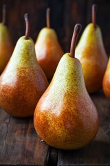 Canvas Print - Seamless background of fresh pear