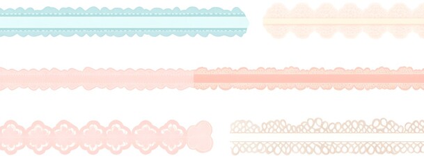 Sticker - Lace Trim Watercolor