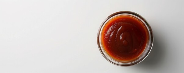 Wall Mural - Sauce_barbecue_in_glass_jar