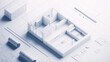 © javu - A minimalist architectural model showcasing a modern house layout in a clean