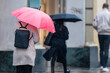 Regenschirme in der Stadt