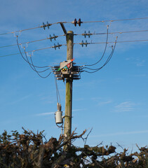 Electrical pylon mast