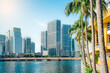 modern buildings of miami seen from brickell key