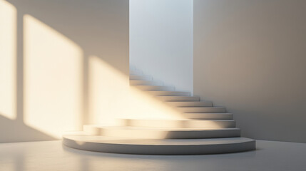 Wall Mural - Minimalist Staircase.