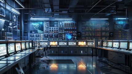 Futuristic Control Room