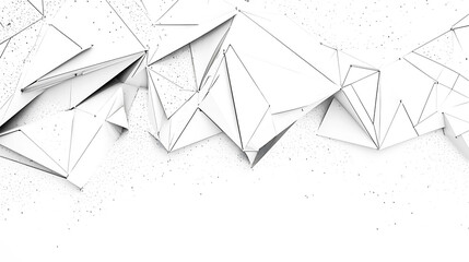Abstract connecting dots and lines. Connection science and technology white and transparent background..