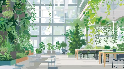 Wall Mural - Indoor Garden Oasis