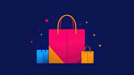 Sticker - black friday shopping concept cyber black friday sale, clean layout, futuristic discount icons, flat
