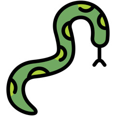 Wall Mural - snake filled line icon