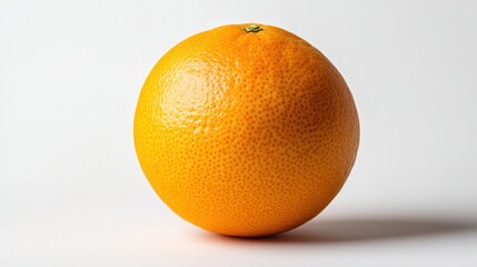 A single, bright orange fruit displayed against a plain background.