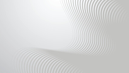 Wall Mural - Gray curve line abstract background for backdrop or presentation