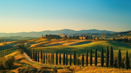 Sticker - Tuscany Landscape