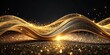 © BrilliantPixels - Golden Wave Abstract, Glitter, Bokeh, Luxury