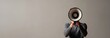 © Cetin - man in a white shirt holding a megaphone