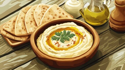 Hummus and Pita Bread: A Delicious Middle Eastern Delight