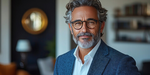 Sticker - Smiling man in a suit with a white shirt