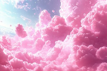 Pink Clouds in a Dreamlike Sky