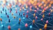 © Thanaporn - A social network icon for business teams, showcasing interconnected human silhouettes with a digital, modern design.