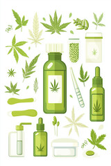 Different cannabis product organic oil