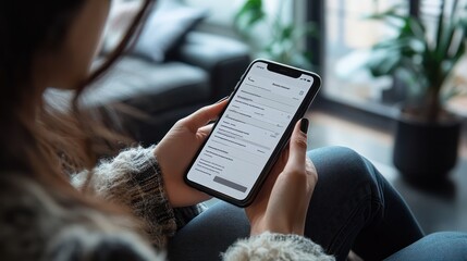 a job application form displayed on a mobile phone, with clear input fields and a submit button, sho